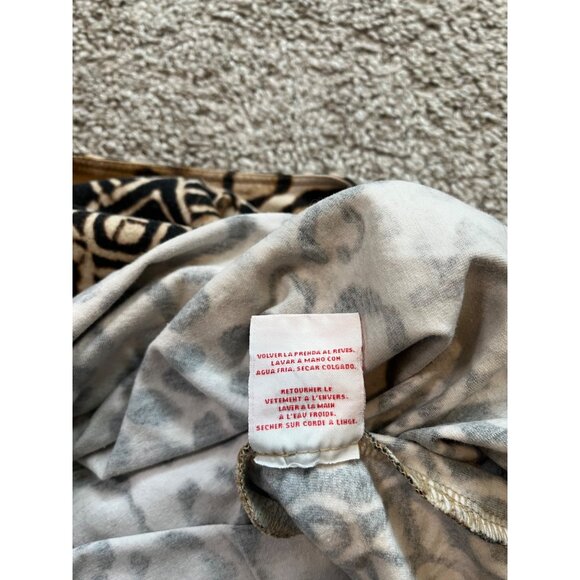 Ruby Rd. Womens Animal Print Top Leopard & Tribal Design Size 2X Gold Accents - Picture 9 of 9